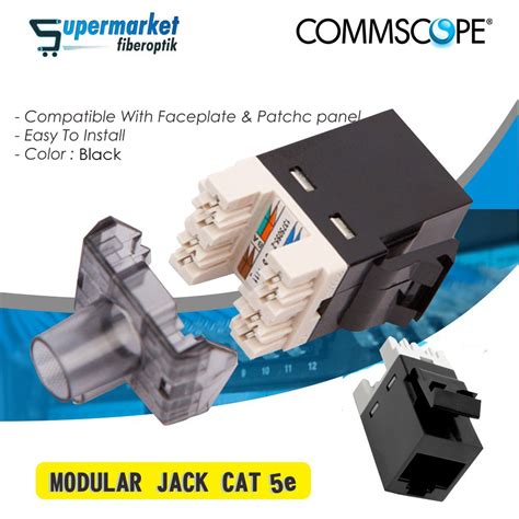 Jual Modular Jack RJ45 CAT5e Commscope Jack Modular CAT5e UTP FTP