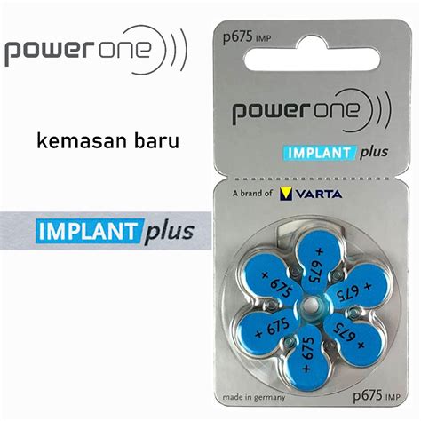 Jual Baterai Implan Cochlear Implant Power One Implant Plus Baterai