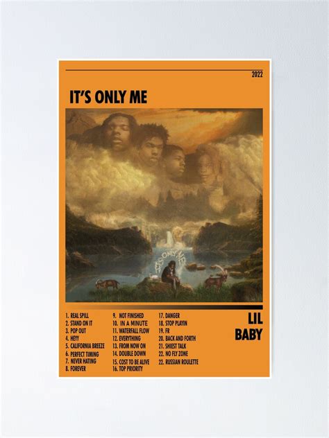 "Lil Baby - it's only me Album Tracklist Posters Album - Album Cover ...