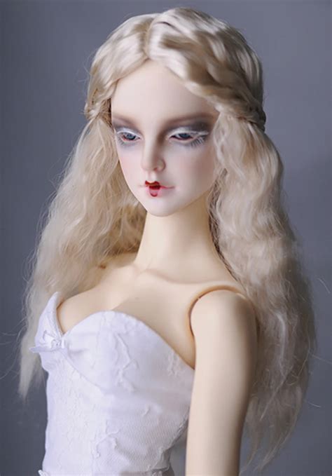 New Arrival Bjd Sd Doll Wig Light Blonde Wire Wavy For Bjd