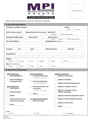 Fillable Online Please Complete Application Form In Full Fax Email