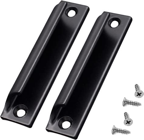 2pcs Aluminum Alloy Handle Sliding Door Handle Balcony Door Handle Cabinet Drawer Handle Black