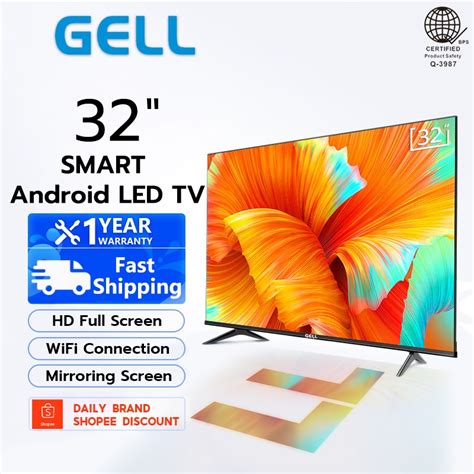 Gell Smart Tv 32 Inch Android 32 Inch Smart Tv Flat Screen Smart Tv Led