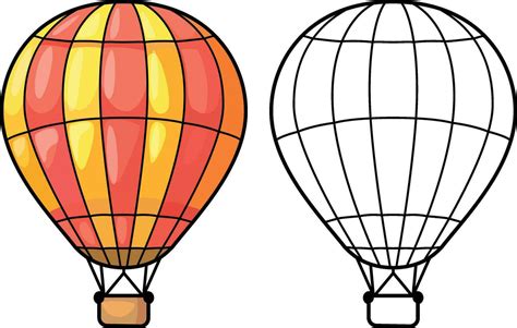 Hot air balloon cartoon vector illustration, Fire balloon cartoon ...