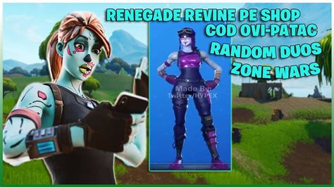 Live Fortnite Romania Renegade Revine In Shop Dark Ne Jucam Random