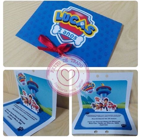 Genial Invitación Para Fiesta De La Patrulla Canina Paw Patrol Party Paw Patrol Invitations