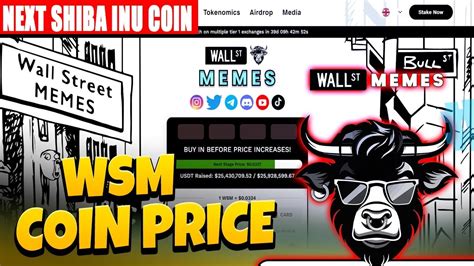 Memecoins Wall Street Memes Wsm Token Presale Staking Listing