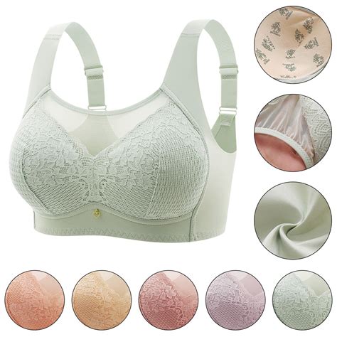 Elainilye Fashion Wireless Bras With Support And Lift Bra Plus Size Thin Bra Full Coverage Bra