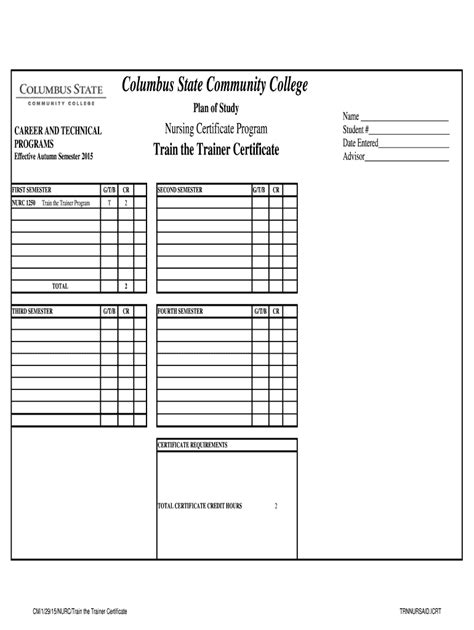 Fillable Online Cscc Nursing Certificate Program Cscc Fax Email Print