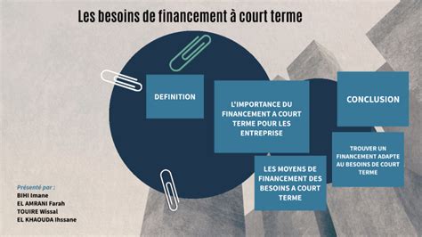 Les Besoins De Financement A Court Terme By Imane Bihi On Prezi