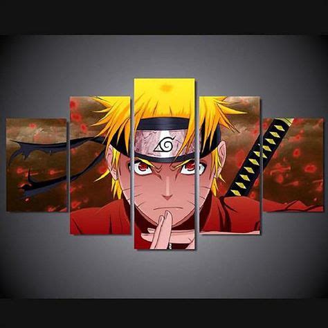 Anime Naruto Canvas Set In 2020 With Images Anime Wall Art Big