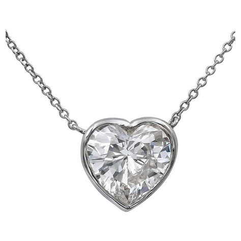 Roman Malakov 705 Carat Total Heart Shape Diamond Pendant Necklace For Sale At 1stdibs Heart