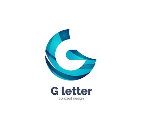 Ícone do logotipo da letra g Vetor Premium