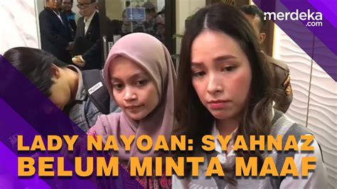 Lady Nayoan Mengaku Hingga Kini Belum Ada Permintaan Maaf Dari Syahnaz