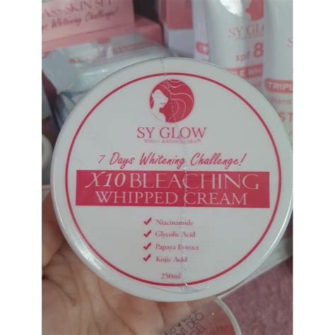 Sy Glow X10 Bleaching Whipped Cream With Alpha Arbutin Niacinamide