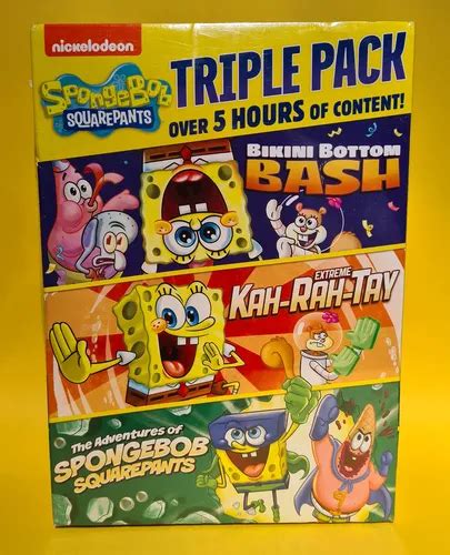 3 Dvd Spongebob Squarepants Bob Esponja Bikini Areni MercadoLibre