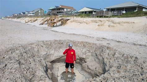 Why Digging Beach Holes On Nc Beaches Is A Big Problem