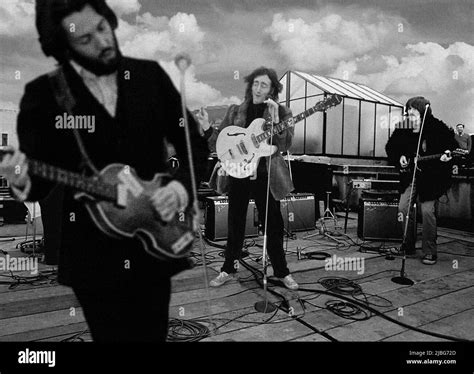 The Beatles' rooftop concert Stock Photo - Alamy