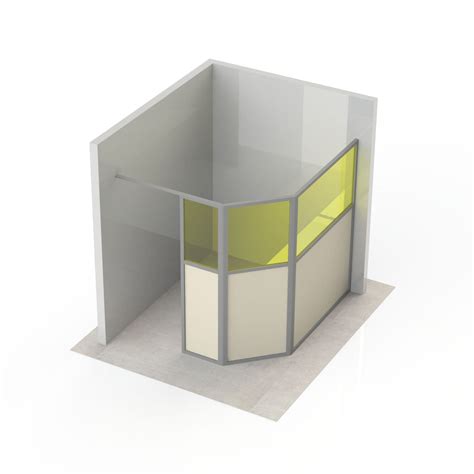 X Ray Radiation Shielding Screen AMRAY Medical Floor Mounted With