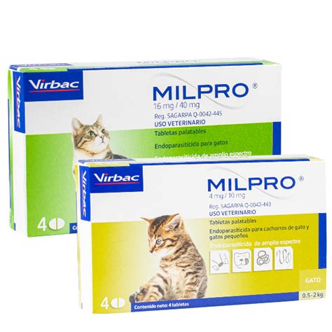 Milpro Desparasitante Interno Para Gatos Virbac Uruguay