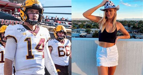 Katie Miller In Photos Cole Kramer Goes Down Memory Lane As Minnesota Qb Shares Adorable Snaps