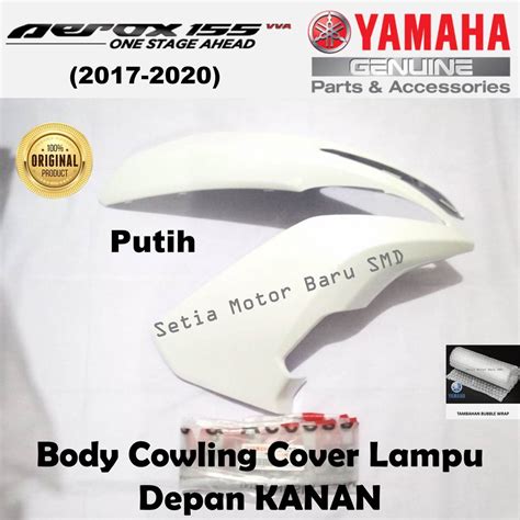 Jual Yamaha Cover Lampu Depan Body Cowling Motor Aerox Old Putih Kanan