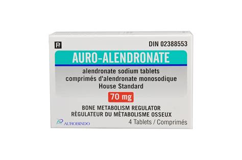 Auro Alendronate 70mg Tab 1x4 Blst Auro Pharma Canada