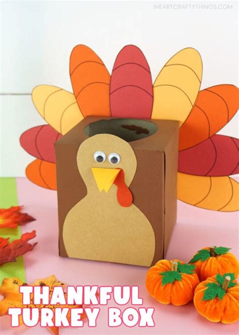 Thankful Turkey Box Tutorial I Heart Crafty Things