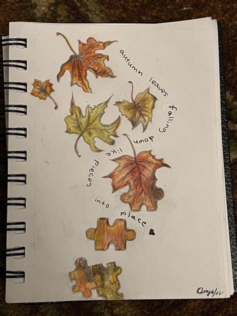 Autumn Leaves Falling Drawing