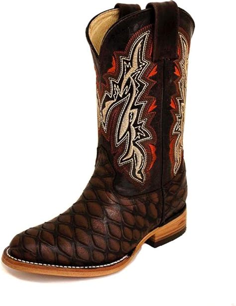 Botas Mexicanas Cowboy Modelo Hugo Marrón Amazones Zapatos Y