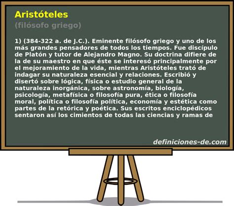 Breve biografía de Aristóteles filósofo griego