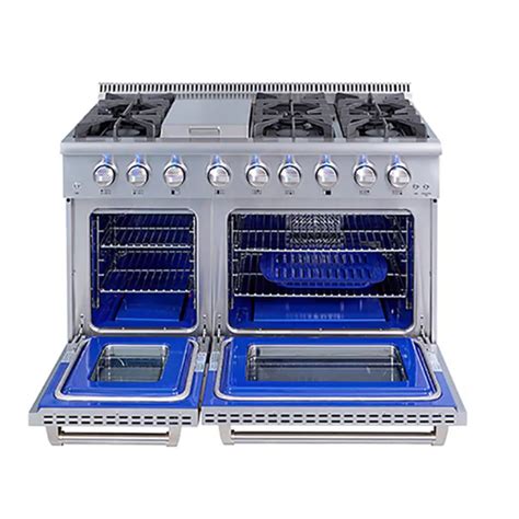 48-inch Double Oven Gas Ranges With 6 Burners — Oven And Beyond