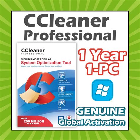 Ccleaner Professional Pc Year Full Version Upgrade