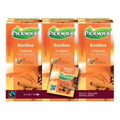 Pickwick Kruidenthee Rooibos Fair Trade Cf Beaumont Koffie Limburg