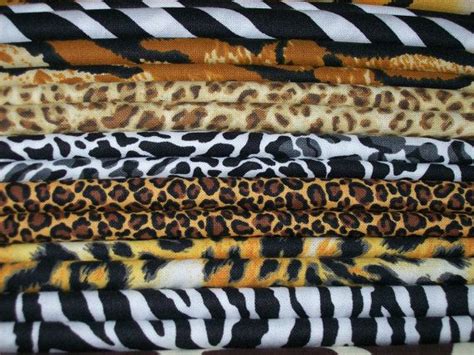 13 Fat Quarter Wild Animal Print Bundle Printed Animal Skin Bundles