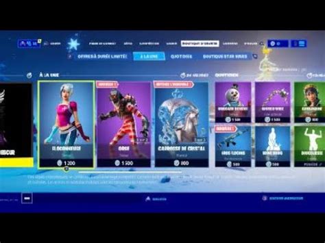 Boutiques Fortnite Du D Cembre Youtube