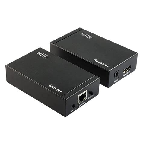 Klik HDMI Extender Over CAT 5 With IR Supports 1080p 3D Up To