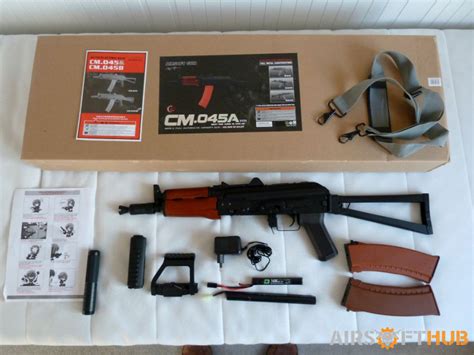 Cyma CM 045A AKS 74U Real Wood Airsoft Hub Buy Sell Used Airsoft