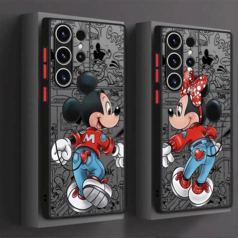 Custodia Mickey Mouse Love Minnie Per Samsung Galaxy S24 S22 Ultra Note