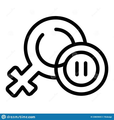 Menopause Icon Outline Vector Woman Hormone Stock Vector