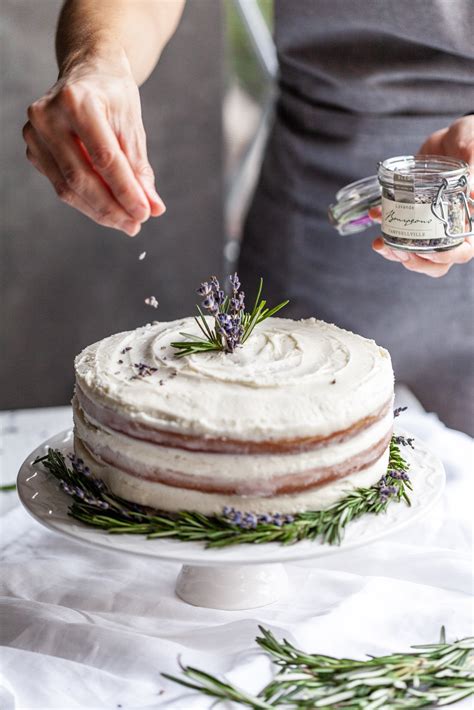 Rosemary Lavender Cake With A Lavender Buttercream Olive Mango