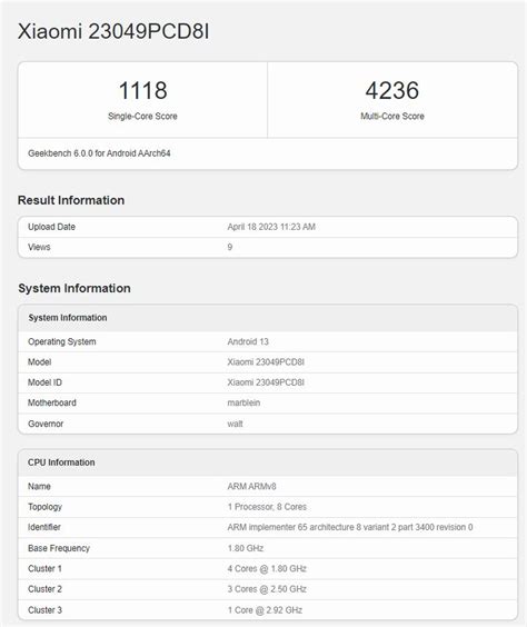 Poco F5出现在Geekbench 6上在上市前搭载骁龙7 2代 Notebookcheck cn News