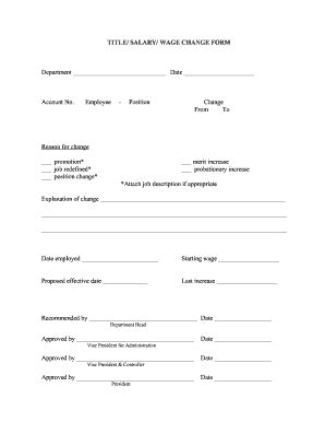 Salary Review Form Template | DocTemplates