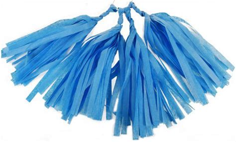 Tissue Paper Tassel Kit 4 Tassels Powder Blue Tissue Paper Tassels