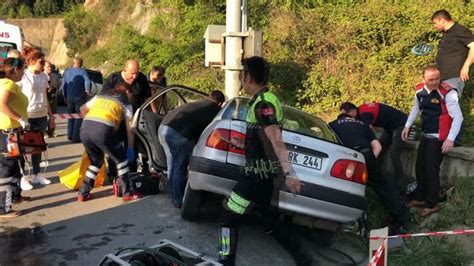 İtfaiye eri acı haberi veremedi Zonguldak ta feci kaza 2 ölü 1