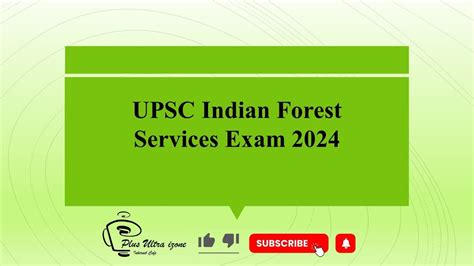 UPSC Indian Forest Services Exam 2024 YouTube