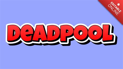 Deadpool Betty Boop Text Effect Generator