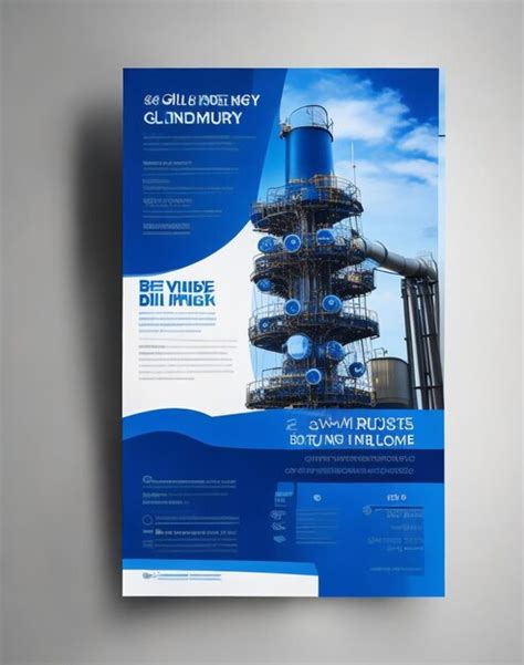 Premium Ai Image Oil Industry Flyer Design Vector Design Template