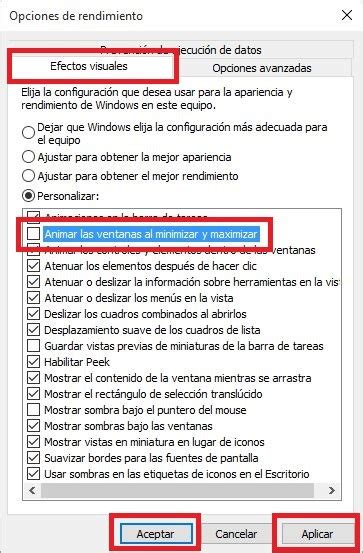 C Mo Desactivar Las Animaciones De Las Ventanas En Windows