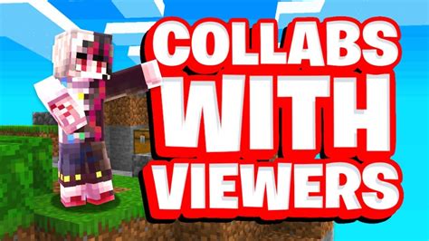 Collabing With Viewers Hive Skywars Solo Gameplay Minecraft